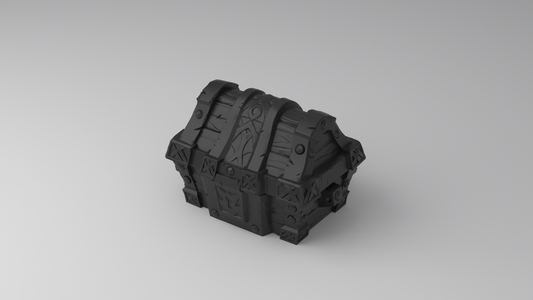 Coffre au trésor fantasy pour figurines et accessoires