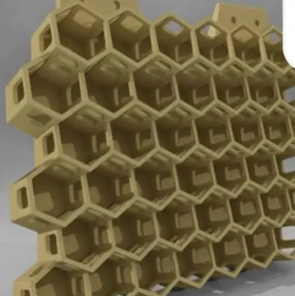 Organiseur nid d'abeille pour pots et flacons de peinture