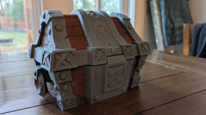 Coffre au trésor fantasy pour figurines et accessoires